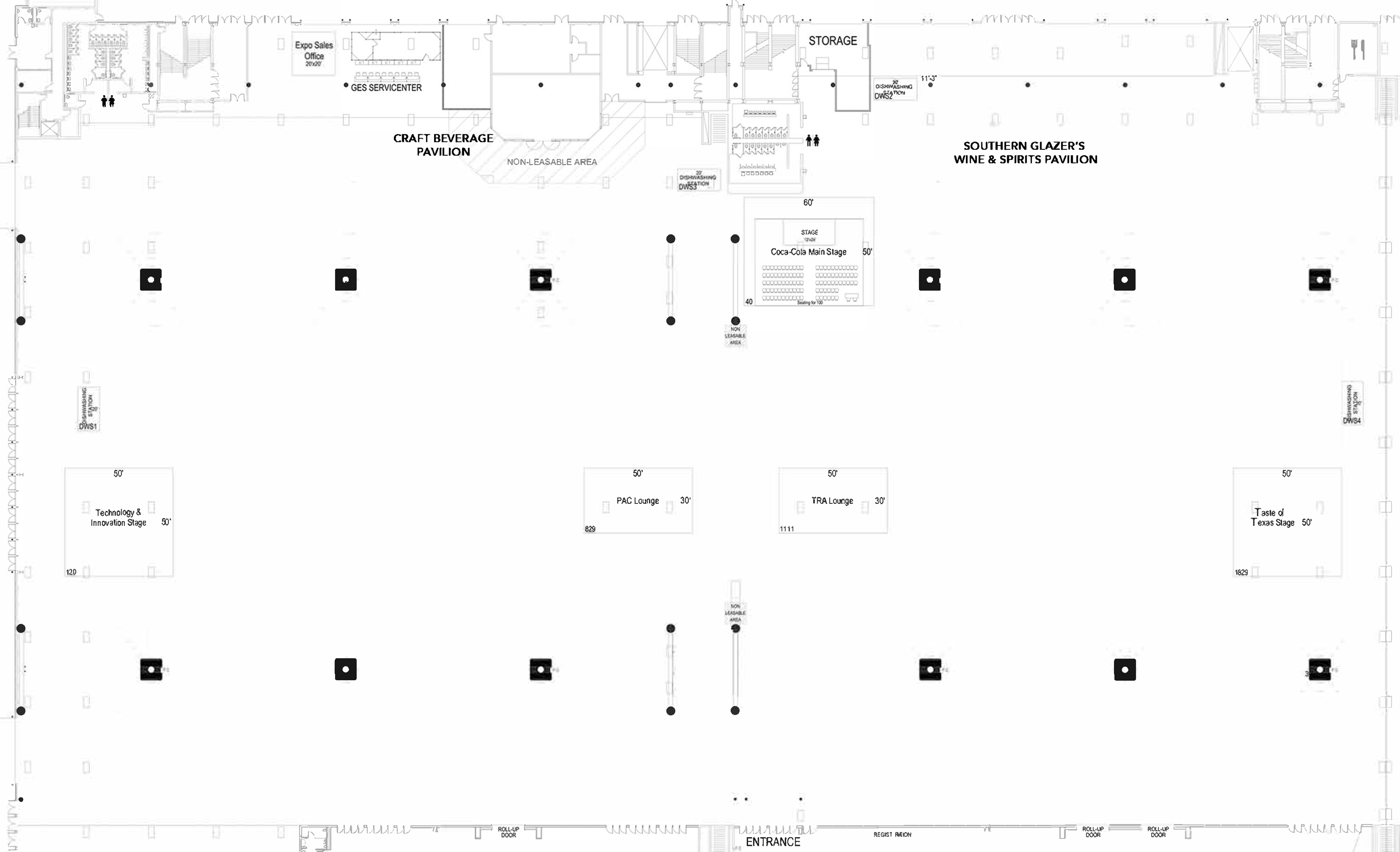 Texas Restaurant Show 2023 Exhibitor Floor Plan