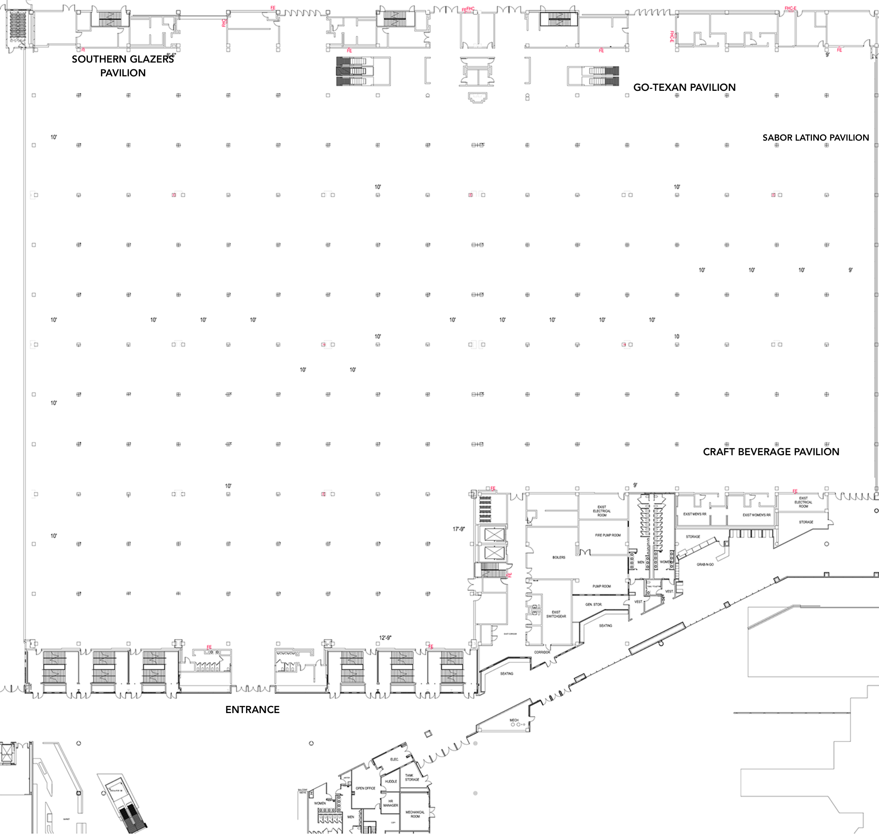 Texas Restaurant Show 2024 Exhibitor Floor Plan   2024SAFloorplan34AREVISED61423MIXED2x 53 44 8 