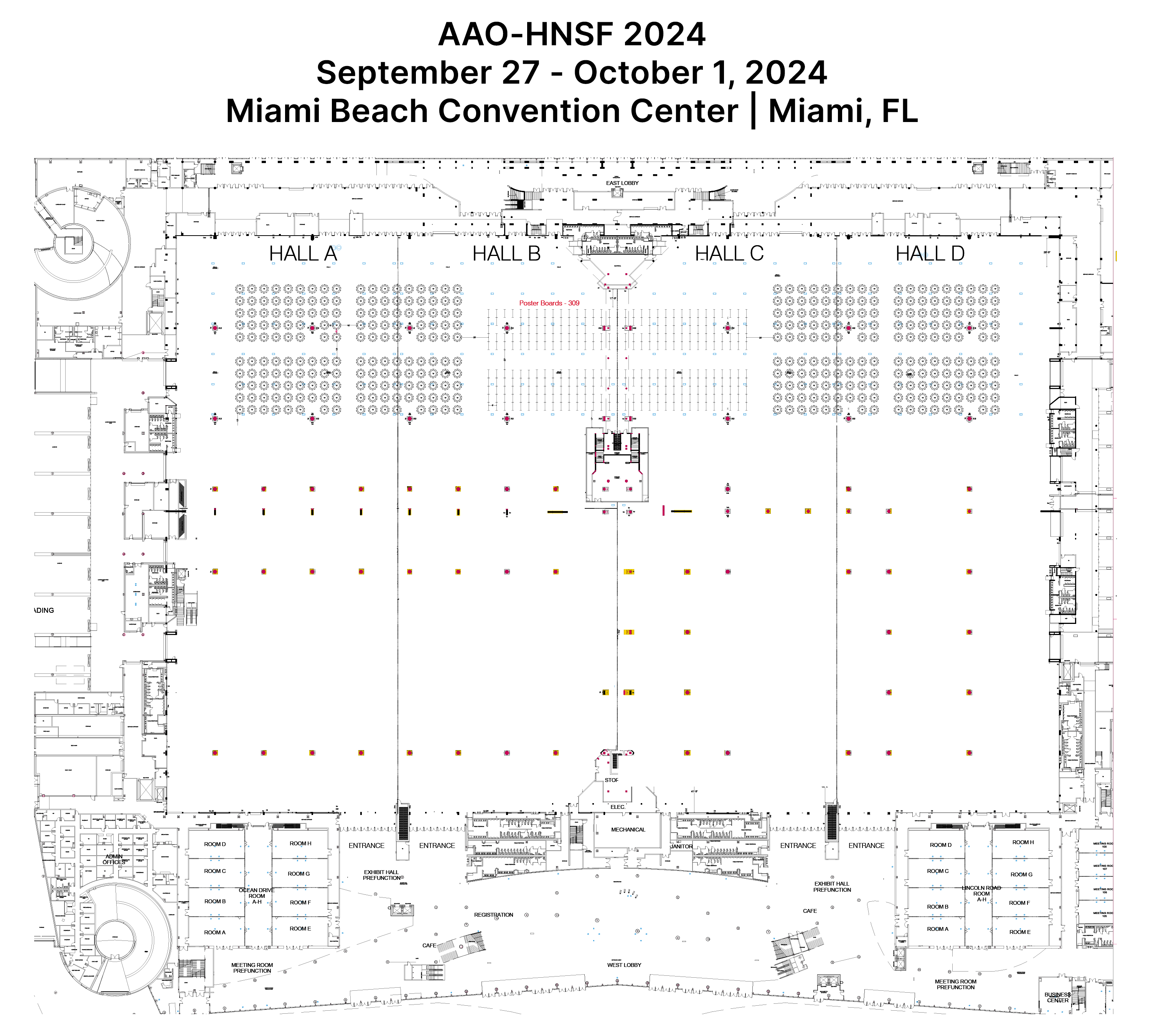 AAOHNSF 2024 Annual Meeting & OTO EXPO Exhibitor Floor Plan