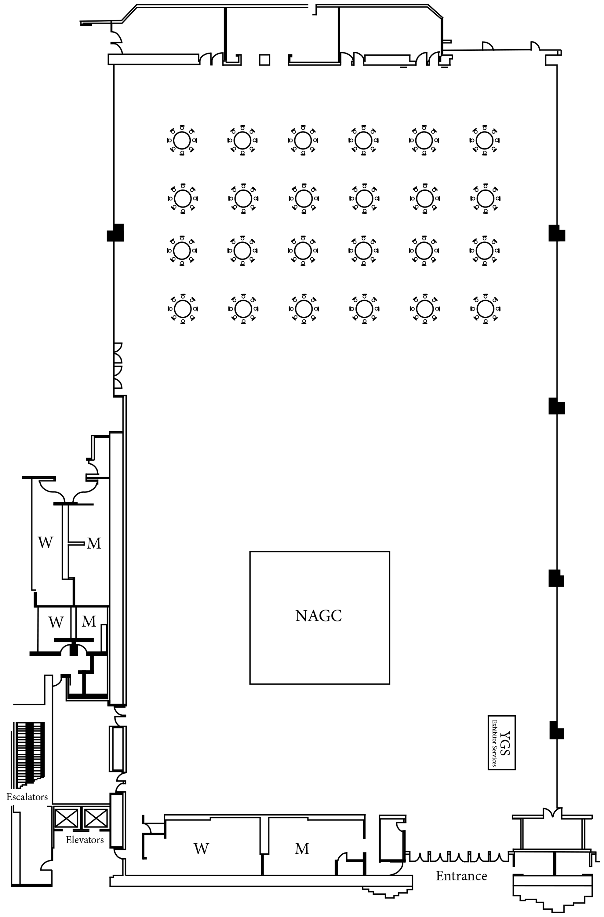 2024 NAGC Annual Convention Exhibitor Floor Plan
